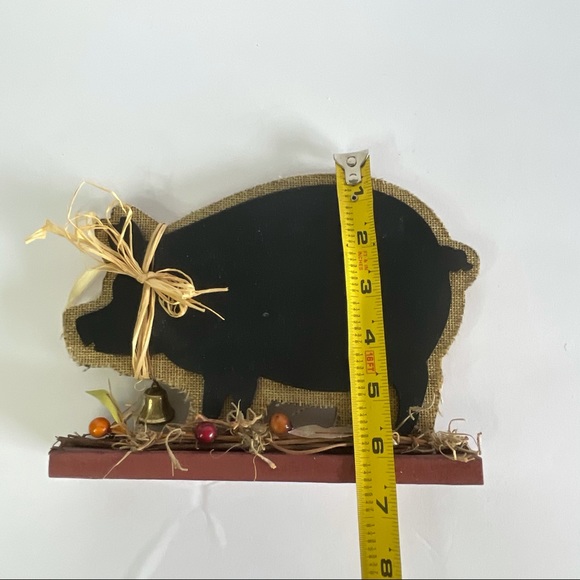 Rustic Farmhouse Pig Chalkboard Decor Table Accent - Picture 16 of 16